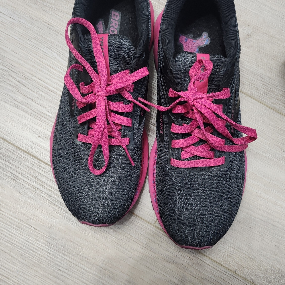 Black and Pink Athletic Shoes